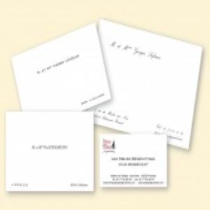 Cartes de visite impression relief